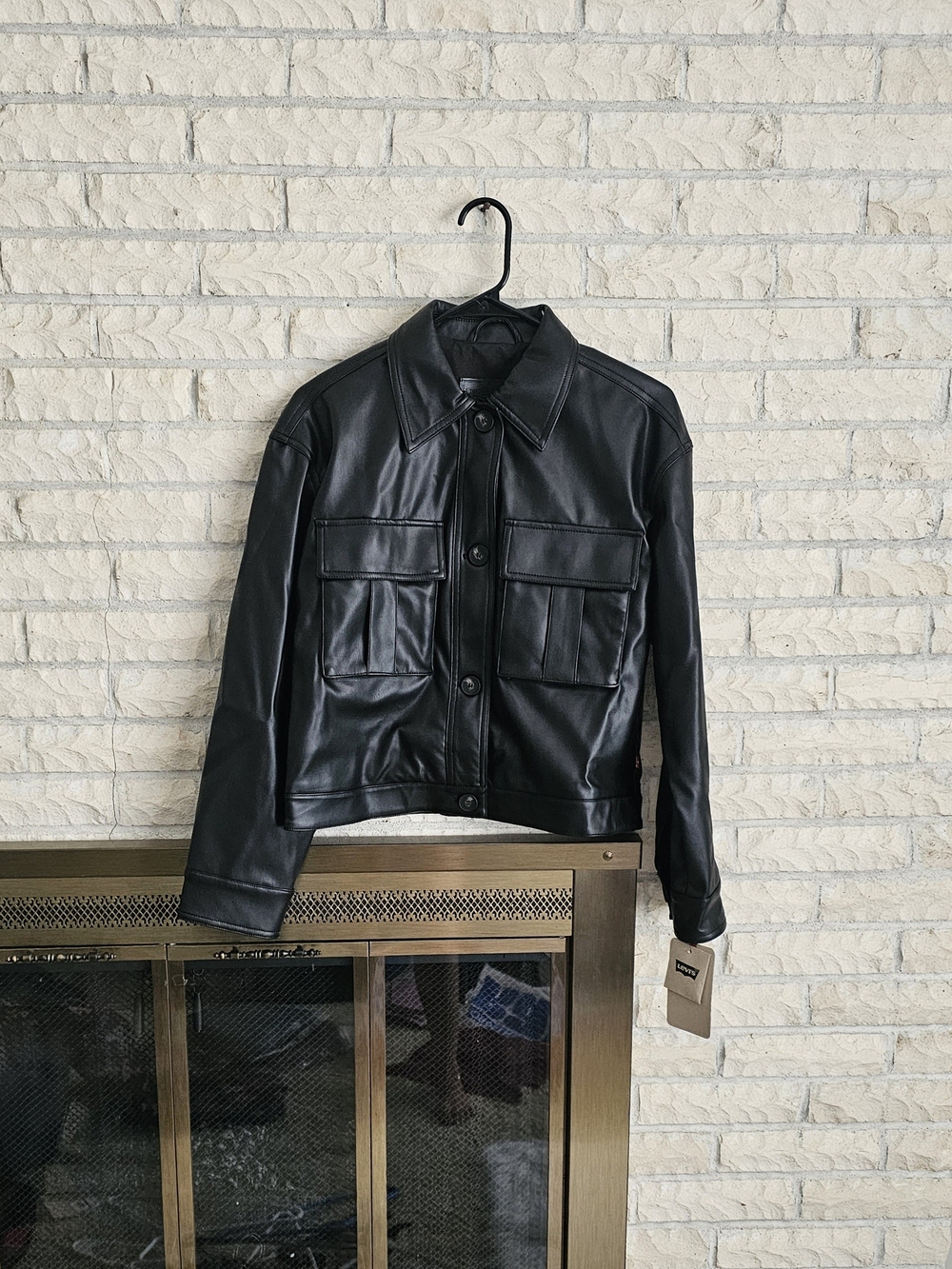 Levi's Black Faux Leather Jacket